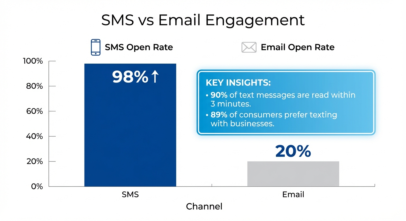 SMS vs Email Engagement